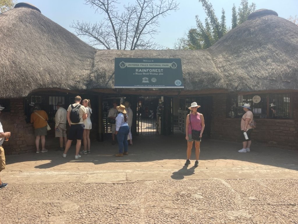 Entrance to Victoria Falls National Park, Zimbabwe Entrance to Victoria Falls National Park, Zimbabwe