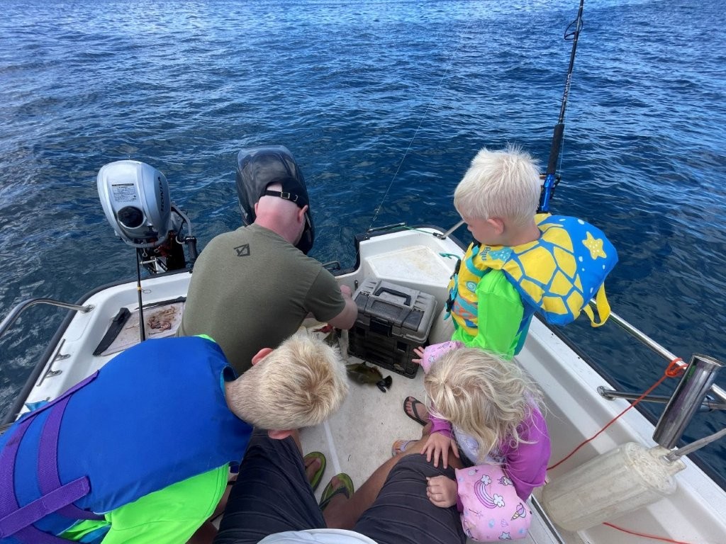 Zeya, Declan, & Kason Fishing Zeya, Declan, & Kason Fishing