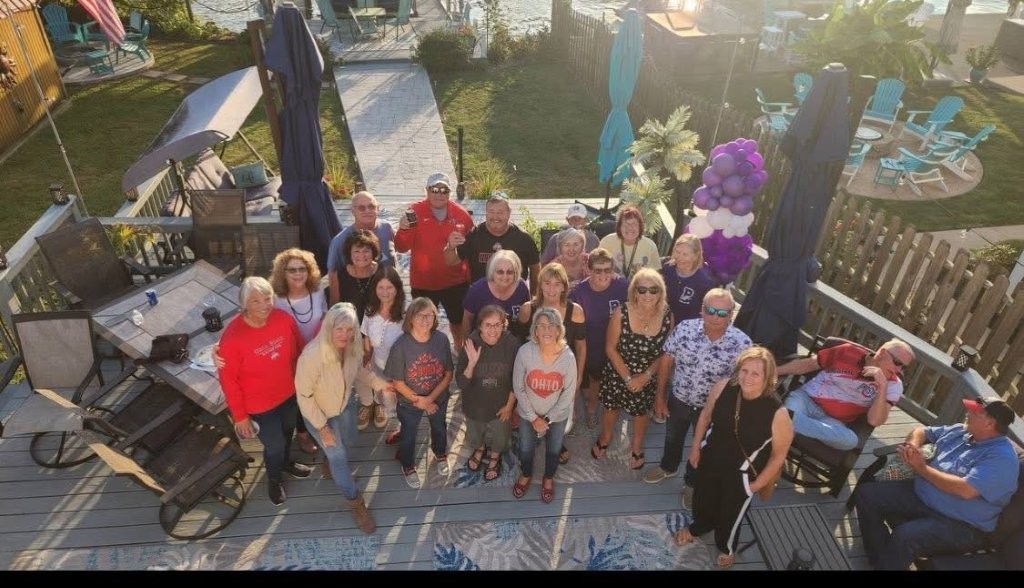 Group Photo at Jeff and Cheri's place at Buckeye Lake Group Photo at Jeff and Cheri's place at Buckeye Lake