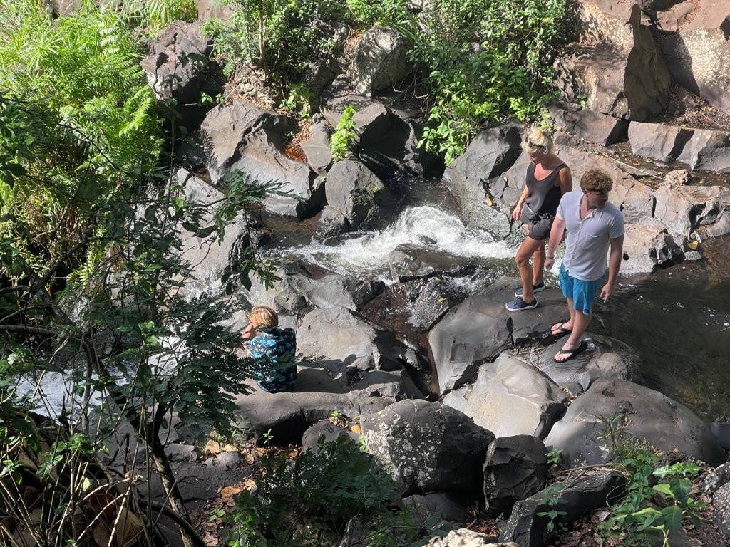 April's family at Kapena Falls April's family at Kapena Falls