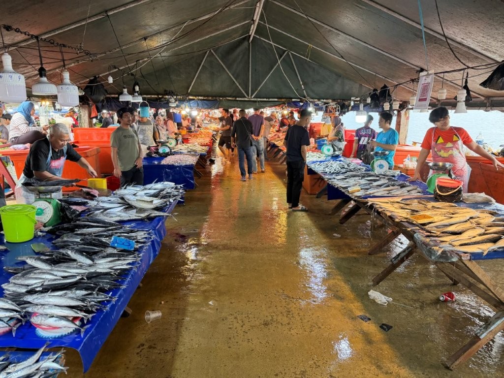Port Market in Brunei Port Market in Brunei