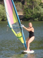 Deanna Windsurfing on Hume Lake