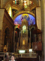 Kris Green in Cathedral in Mazatlan