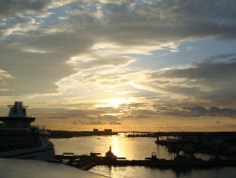 Sunrise at Nassau Harbor