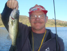 Willy with a Bass at Santa Margarita Lake