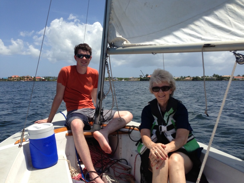 Alex and Grandma Sailing