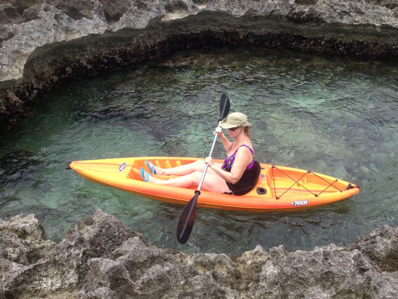 Deanna in Kayak