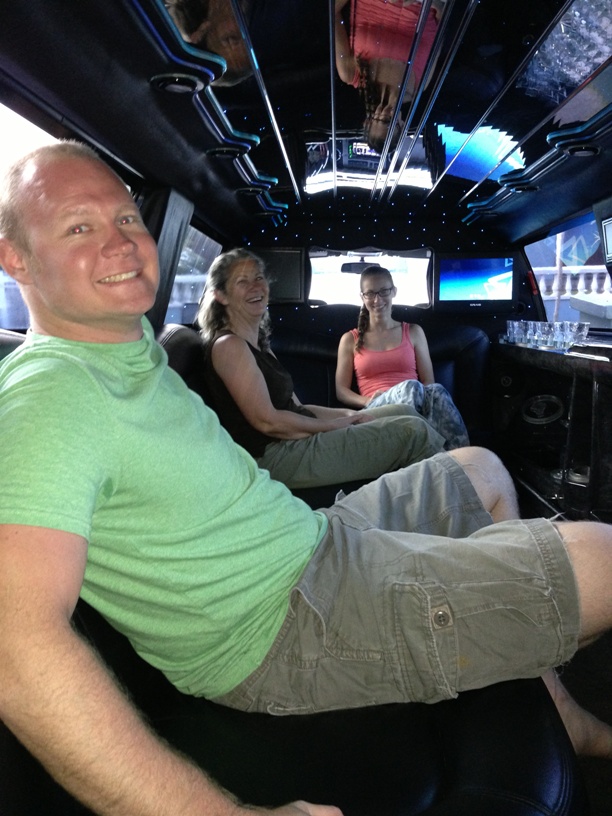 Chad in limo