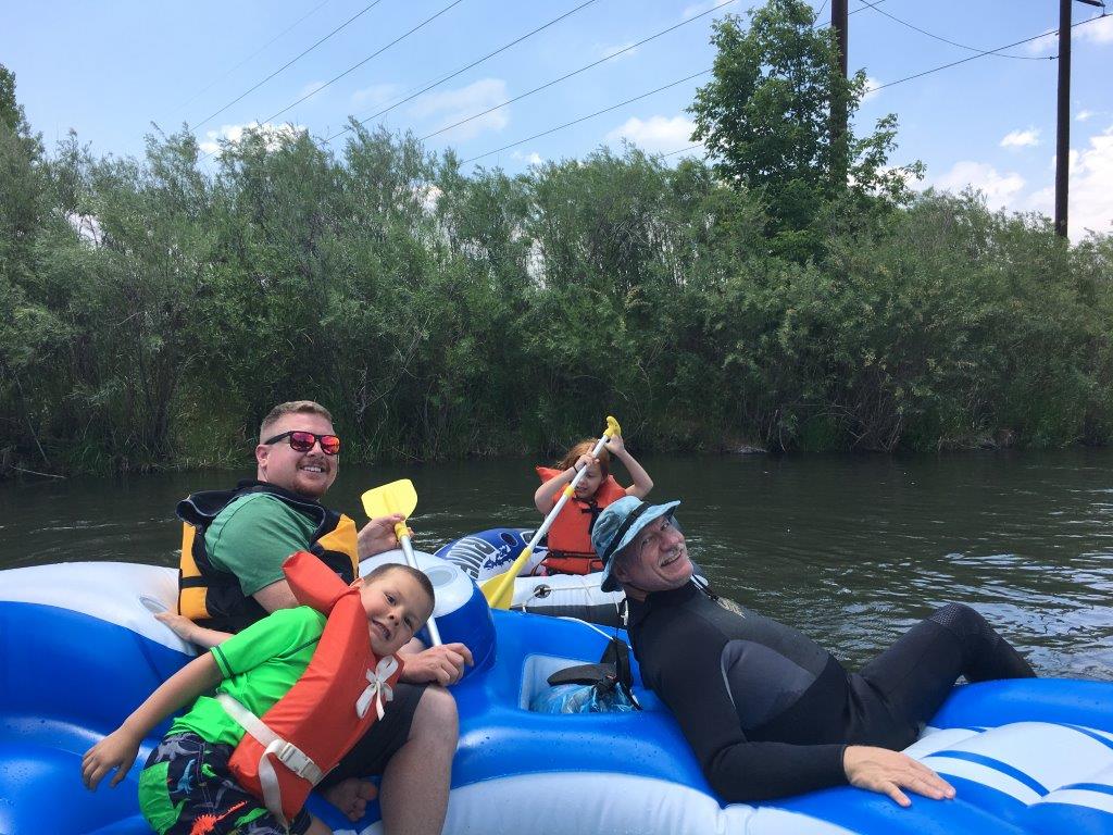 Floating down the South Platte with the Bakers