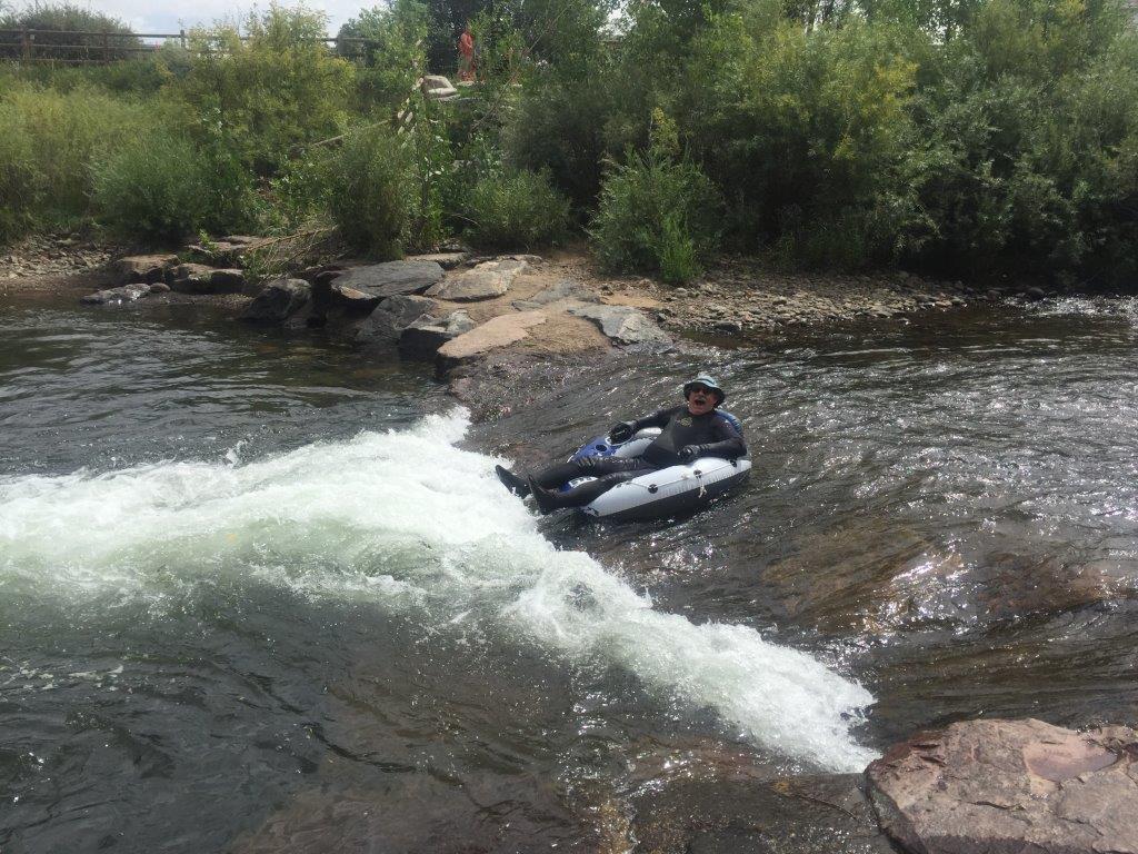 Willy on the Clear Creek River in Golden, Colorado