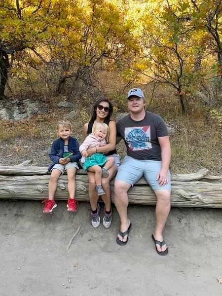 Kirk, Melanie, Hudson and Brooklyn at Castlewood Canyon State Park