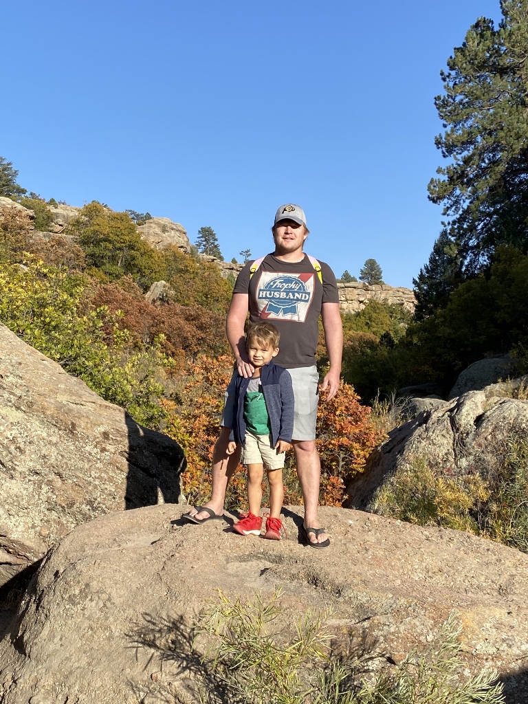 Kirk and Hudson at Castlewood Canyon State Park
