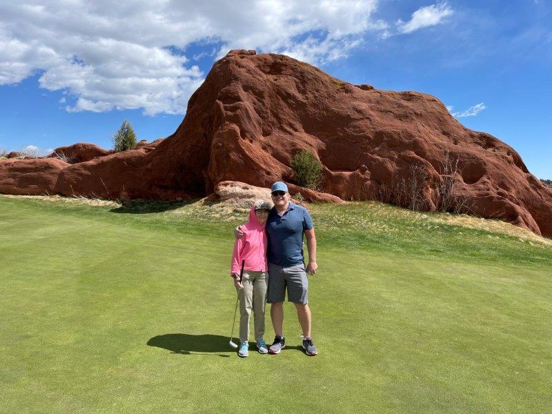 Dorothy and Kirk at Arrowhead Golf Course