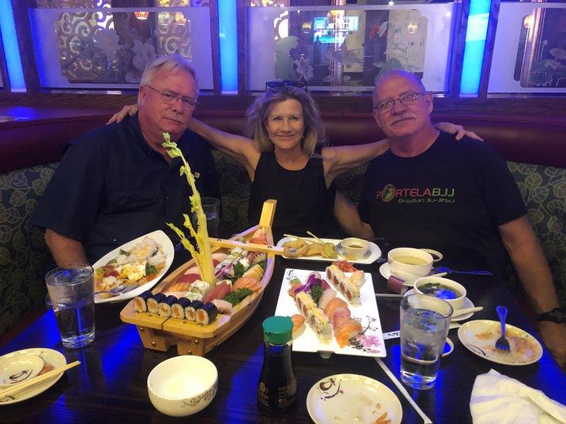 Bob, Mary Jane, Willy at Sushi