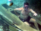 Larry finds a sunken ship