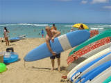 Chad surfs Waikiki
