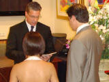 Willy's brother Larry officiates his son Luke's wedding to Ivette