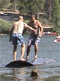 Willy faces off with Kelly McKinley at Hume Lake