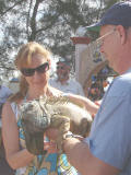 Deanna and the Iguanna at Mazatlan