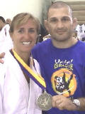 Joy with Ralph Gracie at the Gracie United tournament