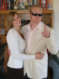 Chad and Nickole dressed up
