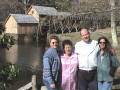 Becky, Loretta, Willy, Patty at Mabry Mill on Blue Ridge Parkway in Virginia
