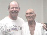 Willy with Helio Gracie at the Academy