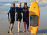 Mario, Julie (Jo), Dana Cummings following VA Summer Sports Clinic surf instruction