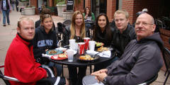 Chad, Nickole, Deanna, Melanie, Kirk, Willy at Mondeo's in San Luis Obispo